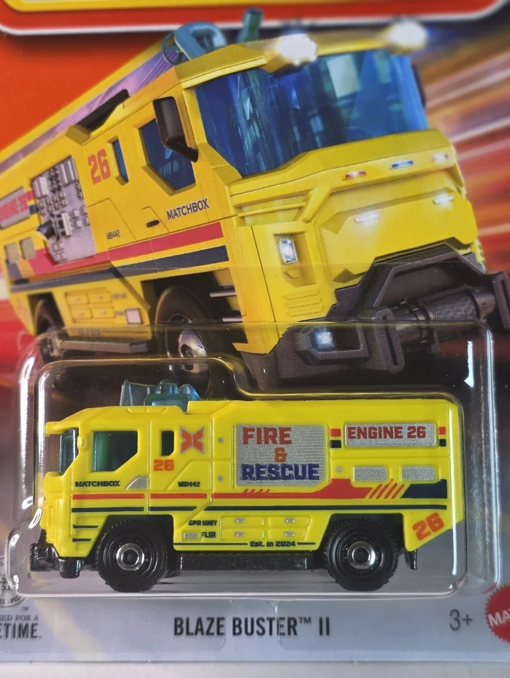 2026 Matchbox Blaze Buster II Yellow MOC